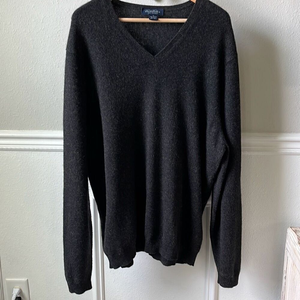 100% Cashmere Brooks Brothers V-Neck Sweater.